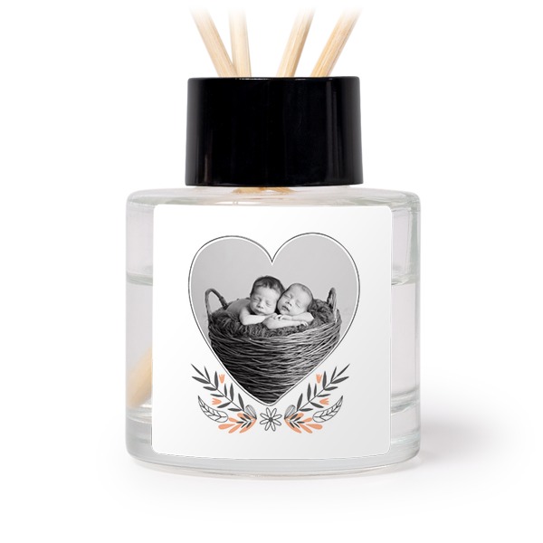 Diffuser med doftpinnar Svart Kvadratisk (set med 12)