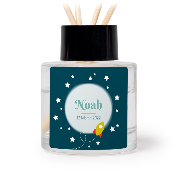 House Perfume Diffuser Black Square - set of 12