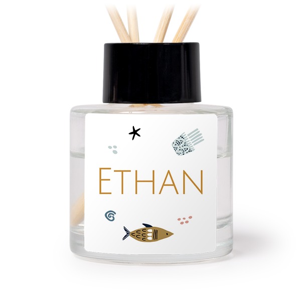 Diffuser med duftpinde Sort Kvadratisk - 12 stk