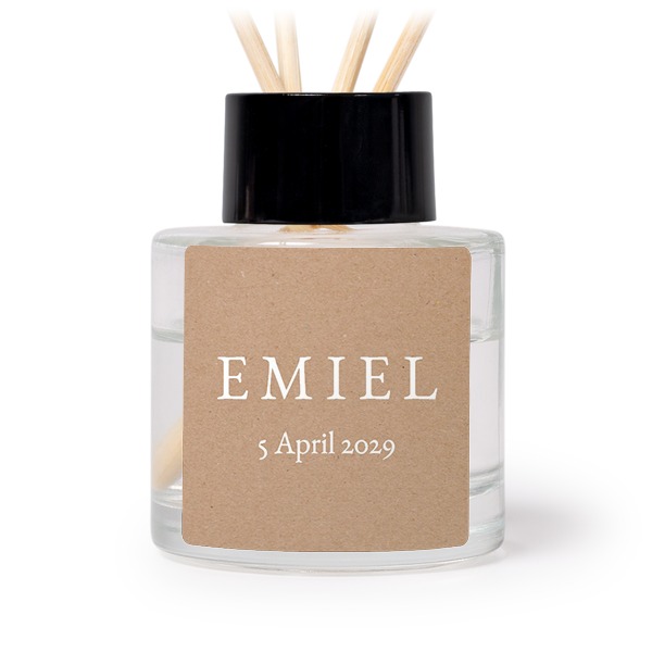 Geurstokjes zwart vierkant (set van 12)