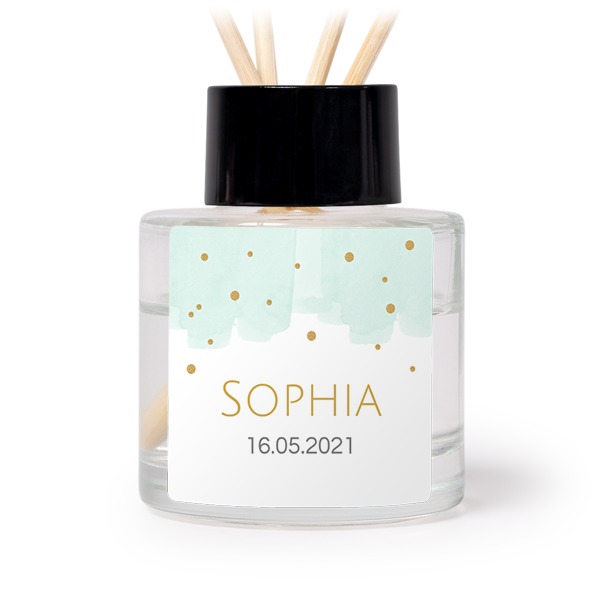 Diffuser med doftpinnar Svart Kvadratisk (set med 12)