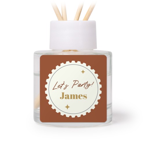 Diffuser med duftpinner Svart Firkantet (sett med 12)