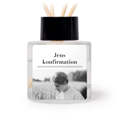 Diffuser med duftpinde Sort Kvadratisk - 12 stk