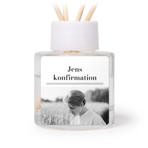 Diffuser med duftpinde Sort Kvadratisk - 12 stk