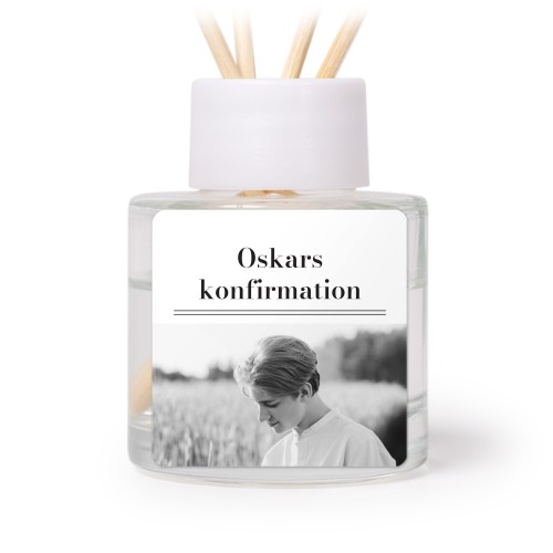 Diffuser med doftpinnar Svart Kvadratisk (set med 12)