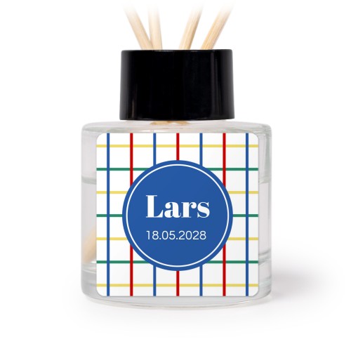 Diffuser med duftpinde Sort Kvadratisk - 12 stk