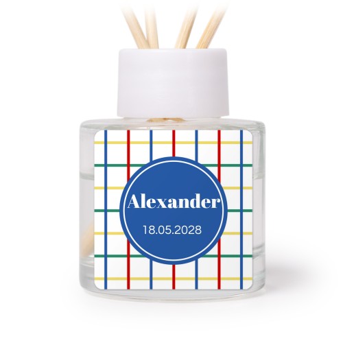 Diffuser med duftpinner Svart Firkantet (sett med 12)