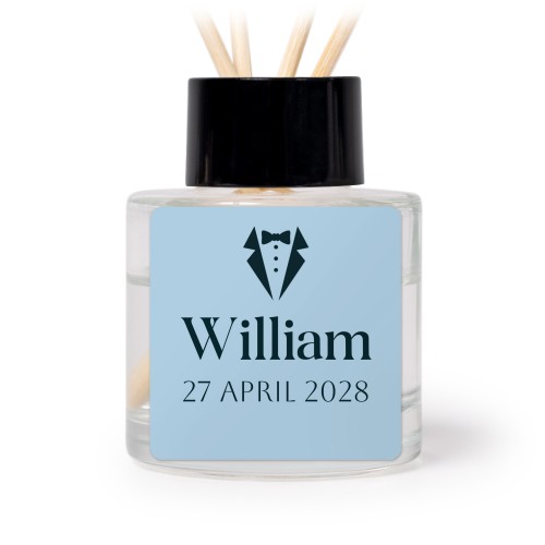 Diffuser med doftpinnar Svart Kvadratisk (set med 12)