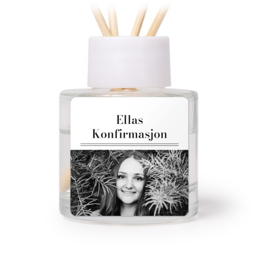 Diffuser med duftpinner Svart Firkantet (sett med 12)