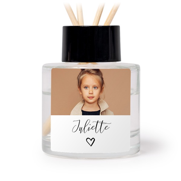 Diffuser med duftpinde Sort Kvadratisk - 12 stk