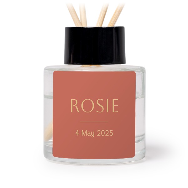 House Perfume Diffuser Black Square - set of 12