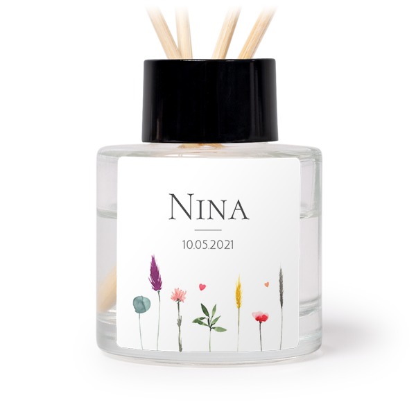 Huisparfum diffuser zwart vierkant (set van 12) Huisparfum diffuser zwart vierkant (set van 12)