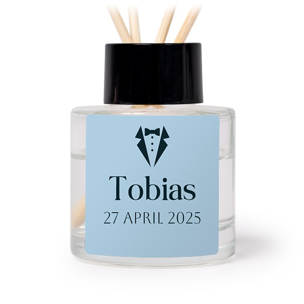 Diffuser med doftpinnar Svart Kvadratisk (set med 12)