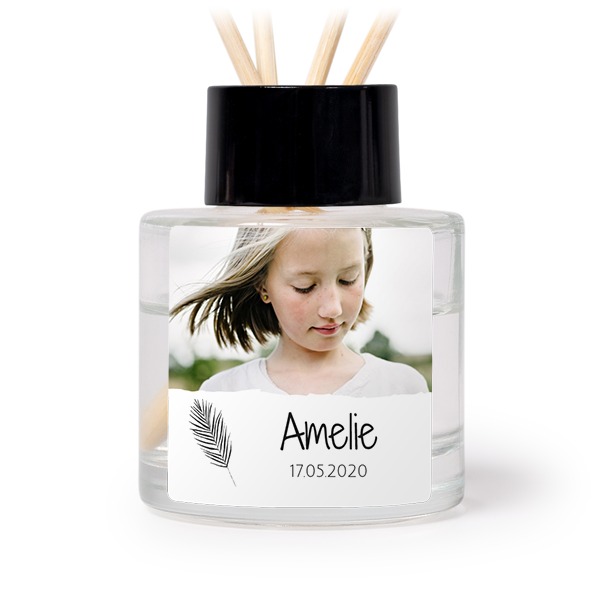 Diffuser med doftpinnar Svart Kvadratisk (set med 12)