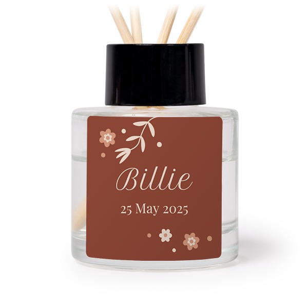 House Perfume Diffuser Black Square - set of 12