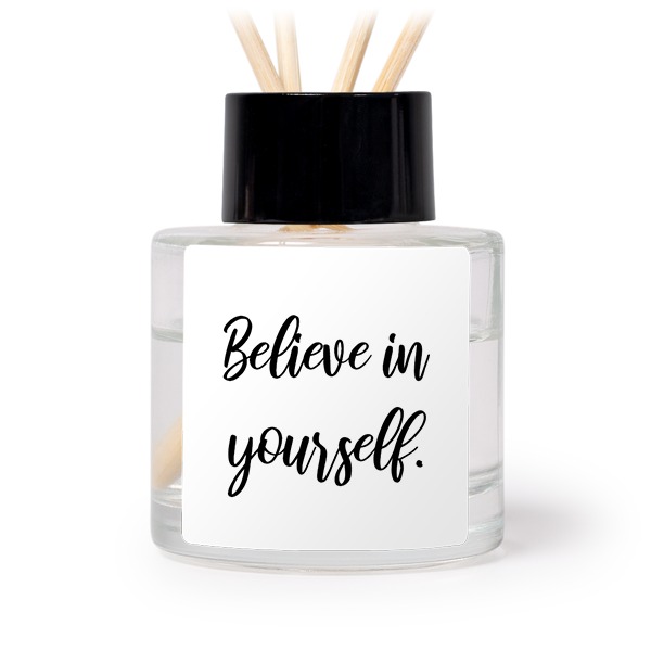 Diffuser med doftpinnar Svart Kvadratisk (set med 12)