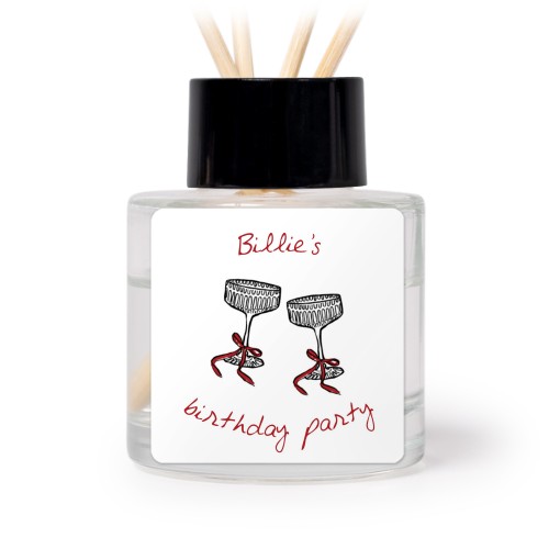 House Perfume Diffuser Black Square - set of 12