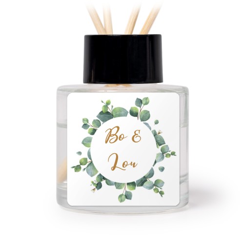 Diffuser med doftpinnar Svart Kvadratisk (set med 12)