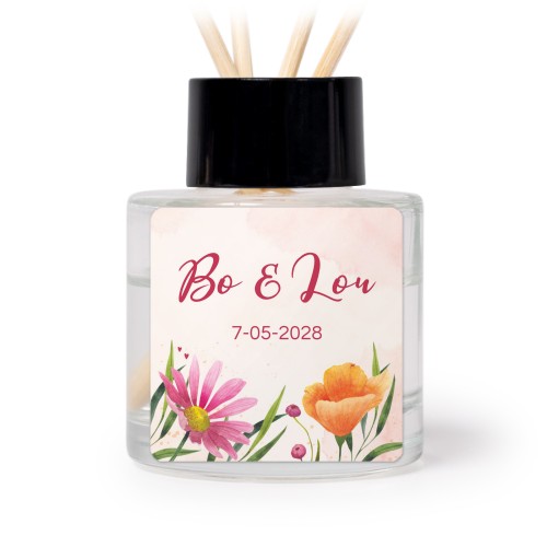 Huonetuoksu tuoksutikuilla, musta neliönmallinen - 12 kpl Huonetuoksu tuoksutikuilla, musta neliönmallinen - 12 kpl