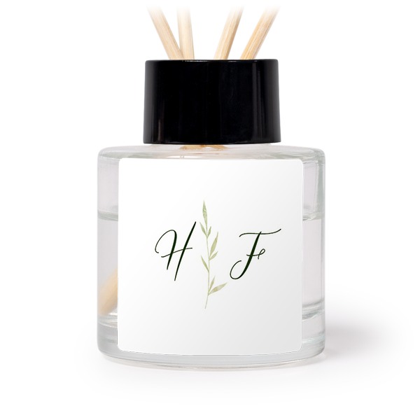 Diffuser med doftpinnar Svart Kvadratisk (set med 12)
