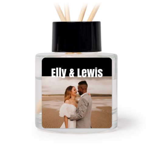 Diffuser med doftpinnar Svart Kvadratisk (set med 12)