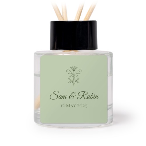 House Perfume Diffuser Black Square - set of 12