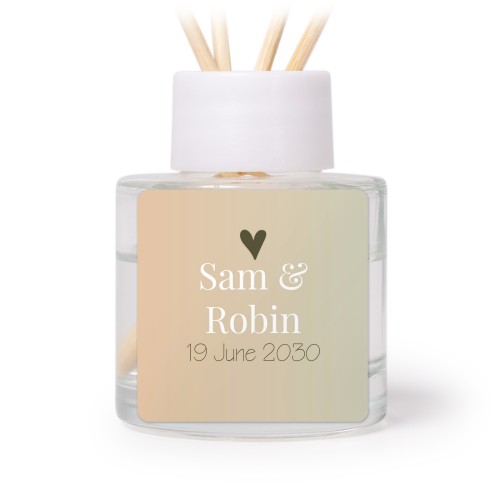 House Perfume Diffuser Black Square - set of 12