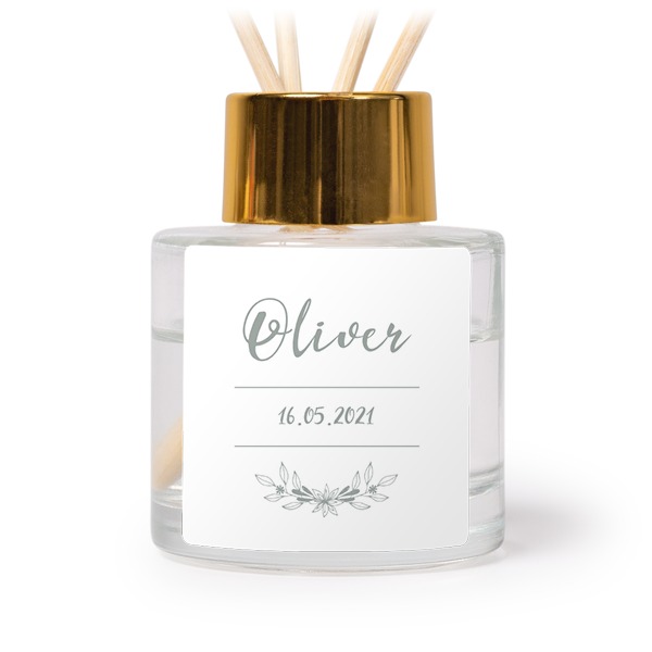 Diffuser med doftpinnar Guld Kvadratisk - 12 st