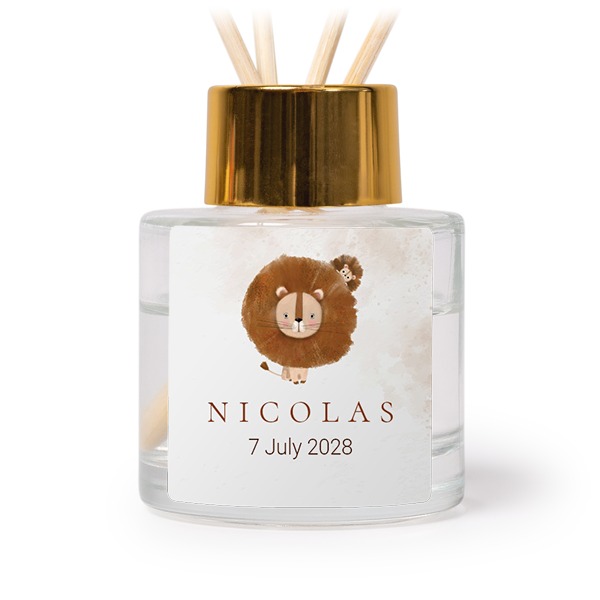 House Perfume Diffuser Gold Square - set of 12