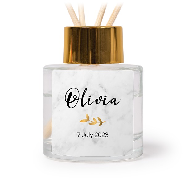 House Perfume Diffuser Gold Square - set of 12