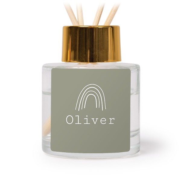 Huisparfum diffuser goud vierkant - Set van 12