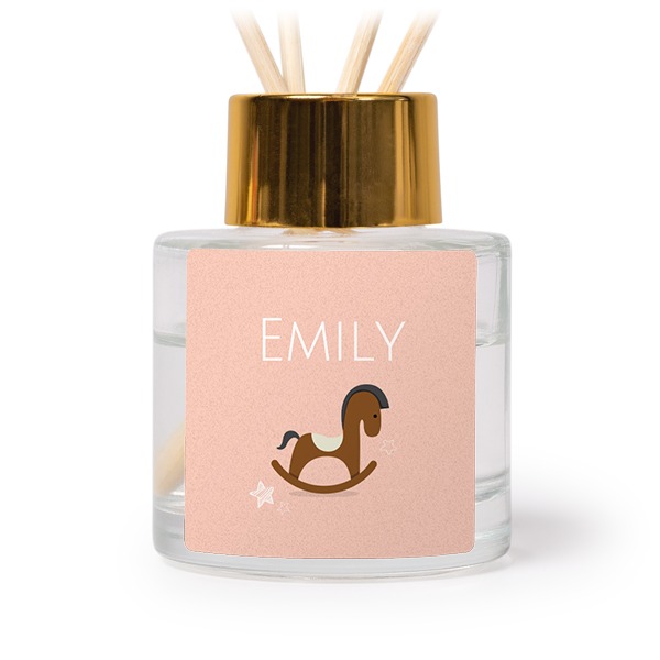 Diffuser med doftpinnar Guld Kvadratisk - 12 st