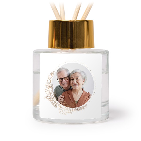Diffuseur de parfum de maison Doré Carré (lot de 12) Diffuseur de parfum de maison Doré Carré (lot de 12)