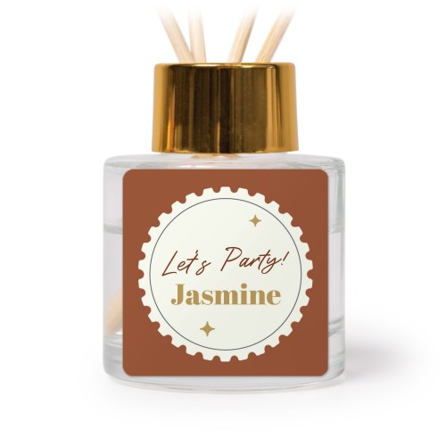 Diffuser med doftpinnar Guld Kvadratisk - 12 st