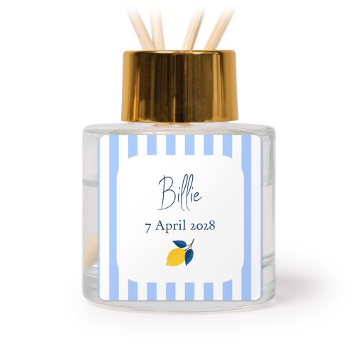 Huisparfum diffuser goud vierkant - Set van 12