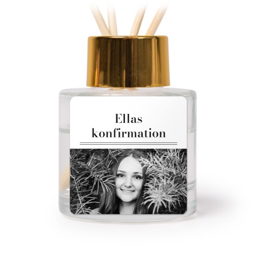 Diffuser med duftpinde Guld Kvadratisk - 12 stk