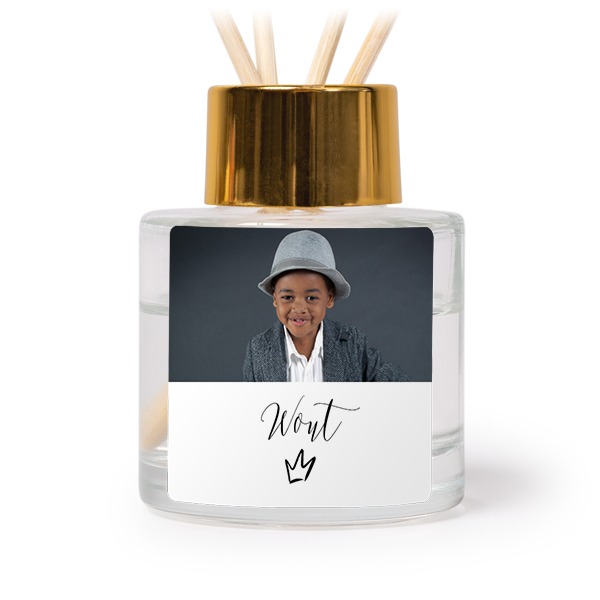 Huisparfum diffuser goud vierkant - Set van 12
