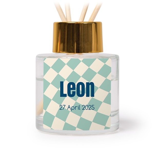 Diffuser med duftpinner Gull Firkantet - 12 stk