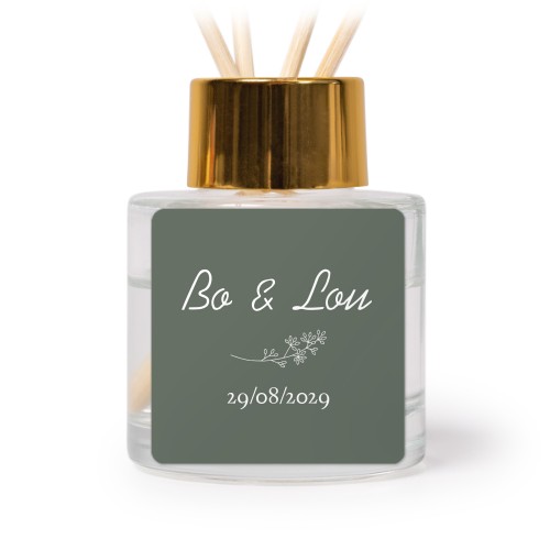 Diffuseur de parfum de maison Doré Carré (lot de 12) Diffuseur de parfum de maison Doré Carré (lot de 12)
