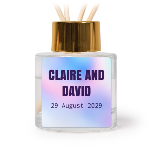 Huisparfum diffuser goud vierkant - Set van 12