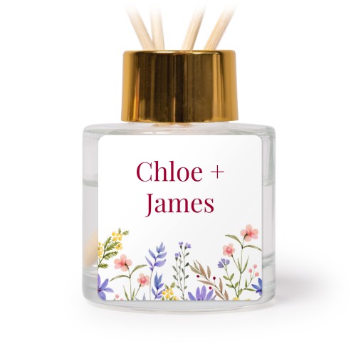 House Perfume Diffuser Gold Square - set of 12