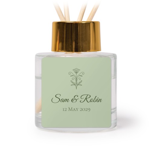 giftstickersquare4x4_vintagefloralframegreen