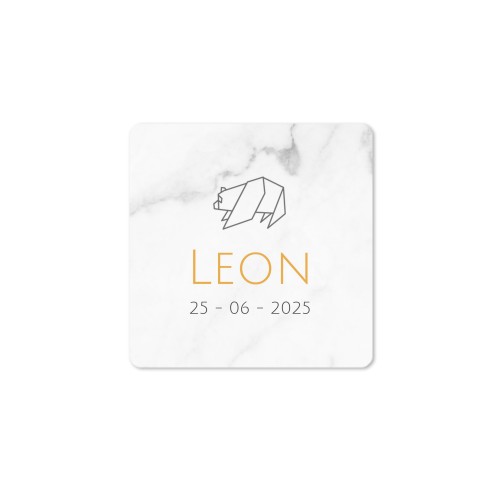 Origami Marble Bear - Text Only