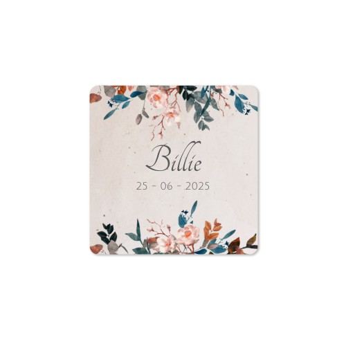 Diffuser med doftpinnar Natur Kvadratisk (set med 12)