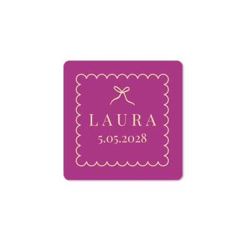 Classy Scallop Bow - Text Only