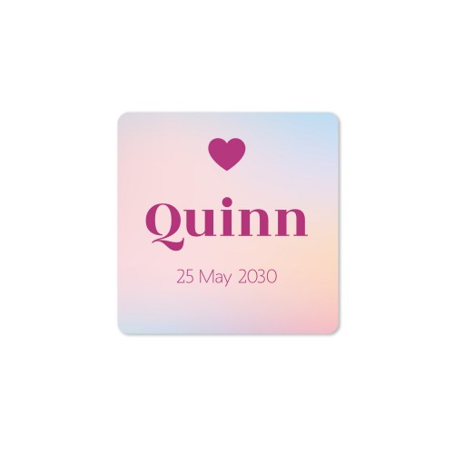 Colour Block Heart - Text Only Colour Block Heart - Text Only