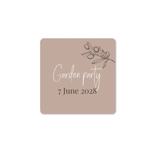 Huisparfum diffuser naturel vierkant (set van 12)