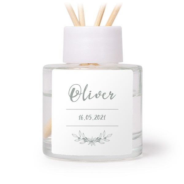 Diffuser med doftpinnar Vit Kvadratisk - 12 st