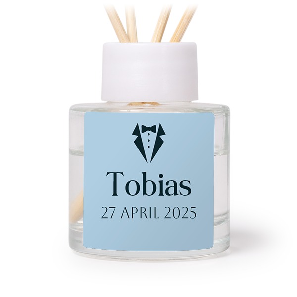 Diffuser med doftpinnar Vit Kvadratisk - 12 st