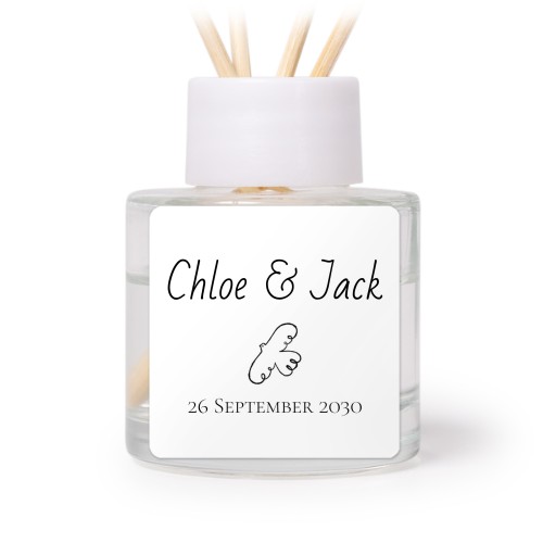 House Perfume Diffuser White Square - set of 12